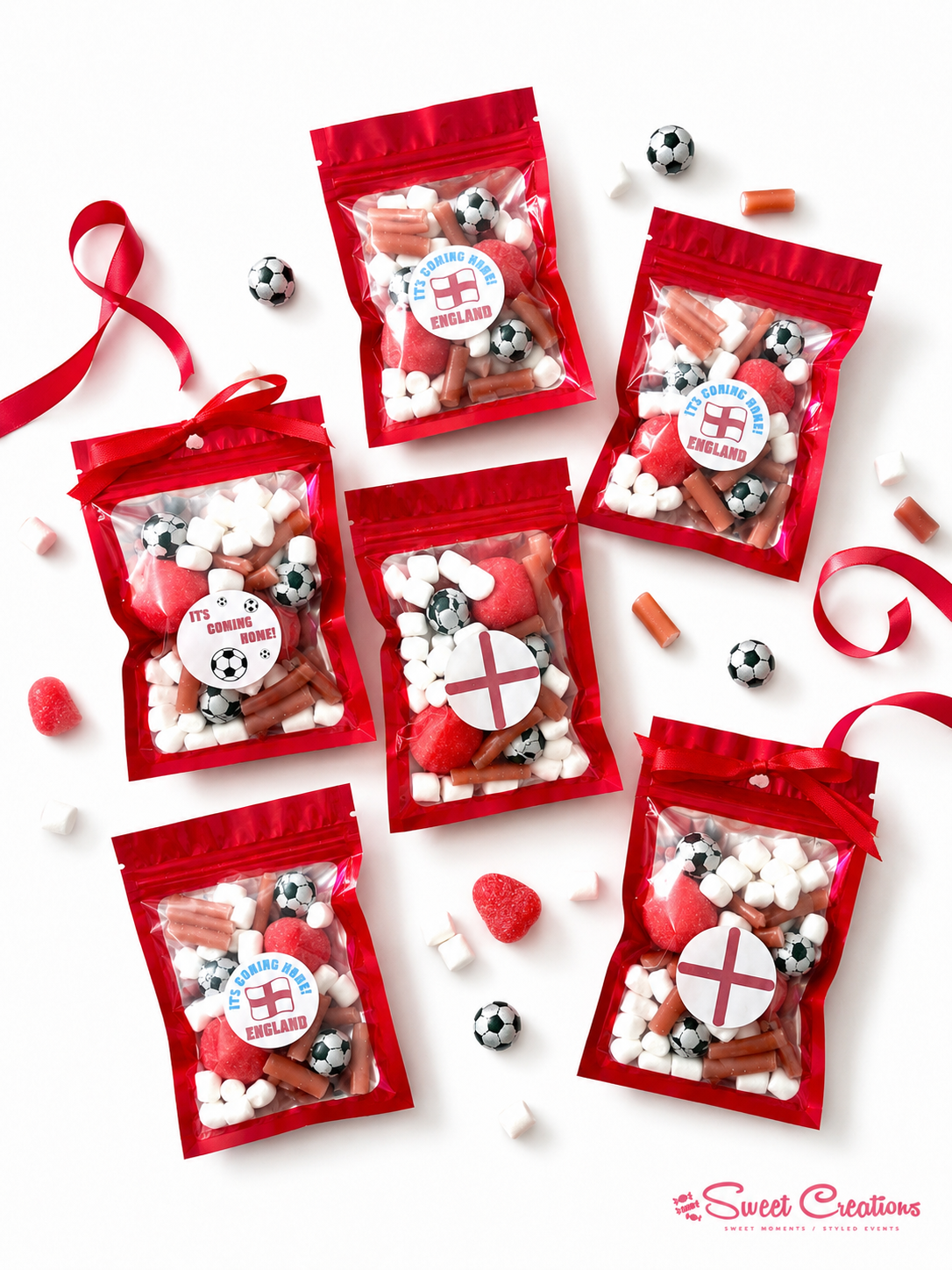 England World Cup Football Sweet Pouches