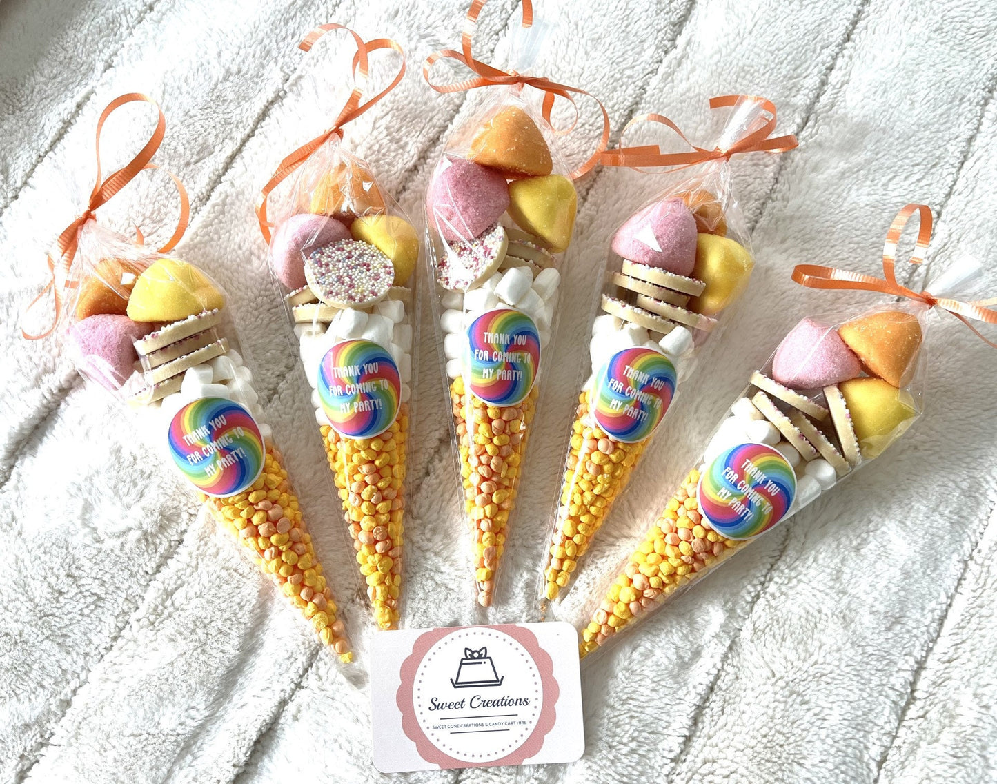 Colourful Sweetie Cones