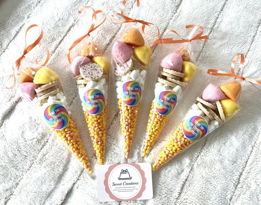 Colourful Sweetie Cones