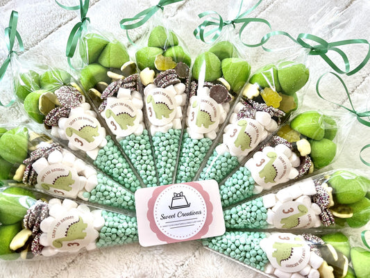 Dinosaur Sweetie Cones