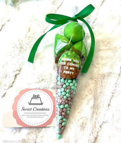 Minecraft Gaming Inspired Sweet Cones