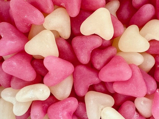 Pink and White Jelly Hearts